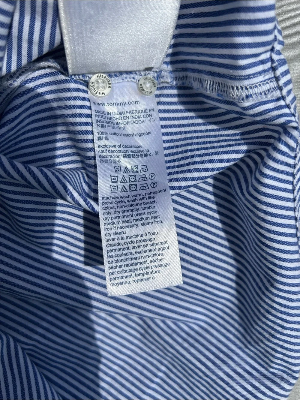 Tommy Hilfiger Stripes Long-Sleeve Button Up